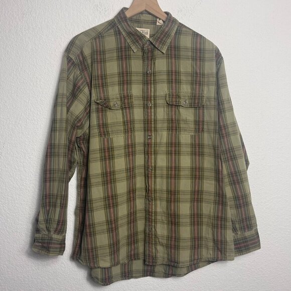Red Head Men’s Long Sleeve Flannel Shirt – Size Large - Picture 4 of 10